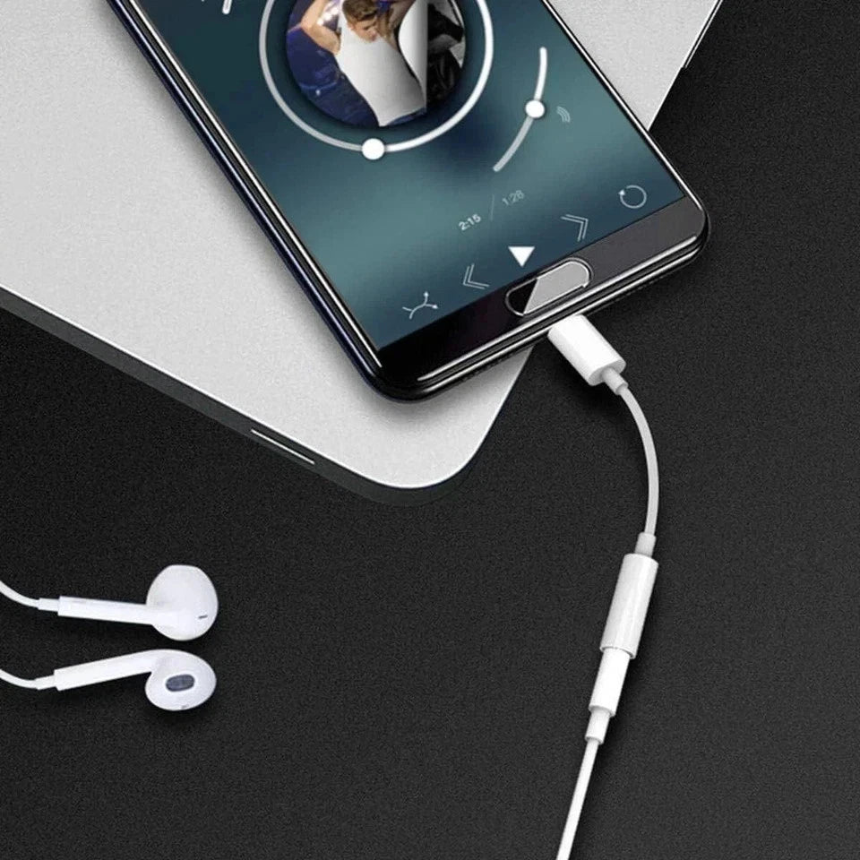 USB Type C TO 3.5mm AUX Audio Jack Headphone Adapter Braided Cable For Samsung