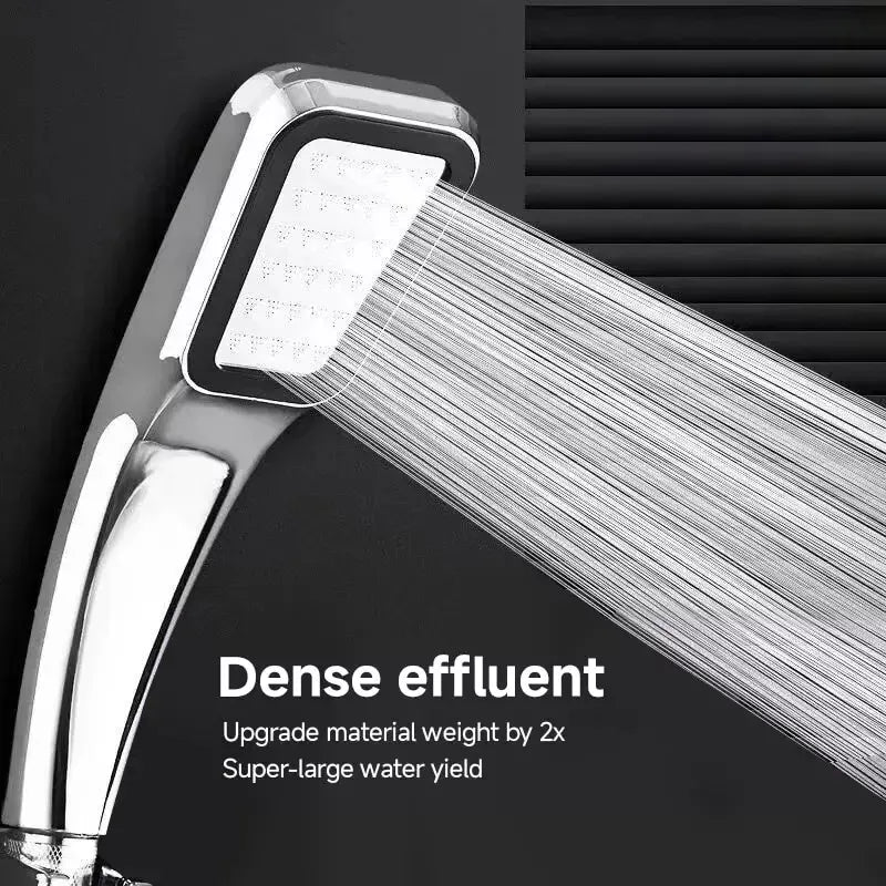 300 Hole Shower Head Square Hand-Held Pressurized Shower Nozzle Unique Bath UK