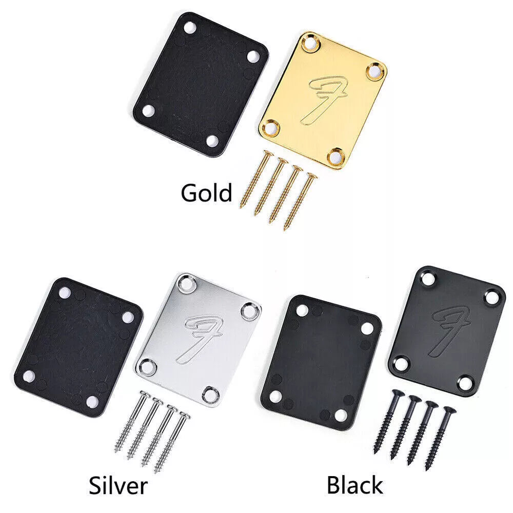 Electric Guitar Bass Neck Plate Screws Fender Stratocaster Telecaster Tele Strat