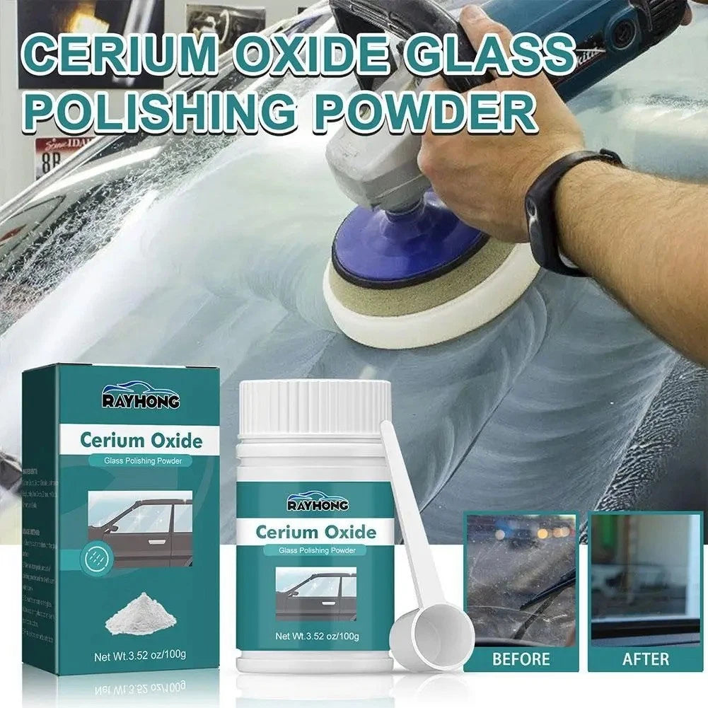 100g Deep Scratch Remover Repair Glass Polishing Kit Cerium Oxide Powder 2025