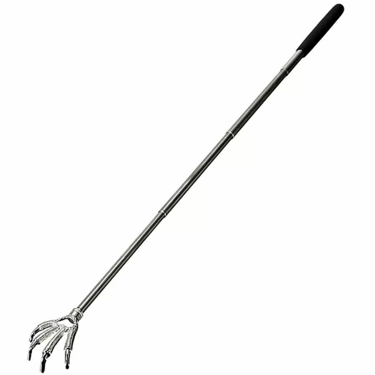 Extendable Back Scratcher Metal Telescopic Eagle Claw Portable Black Massager UK
