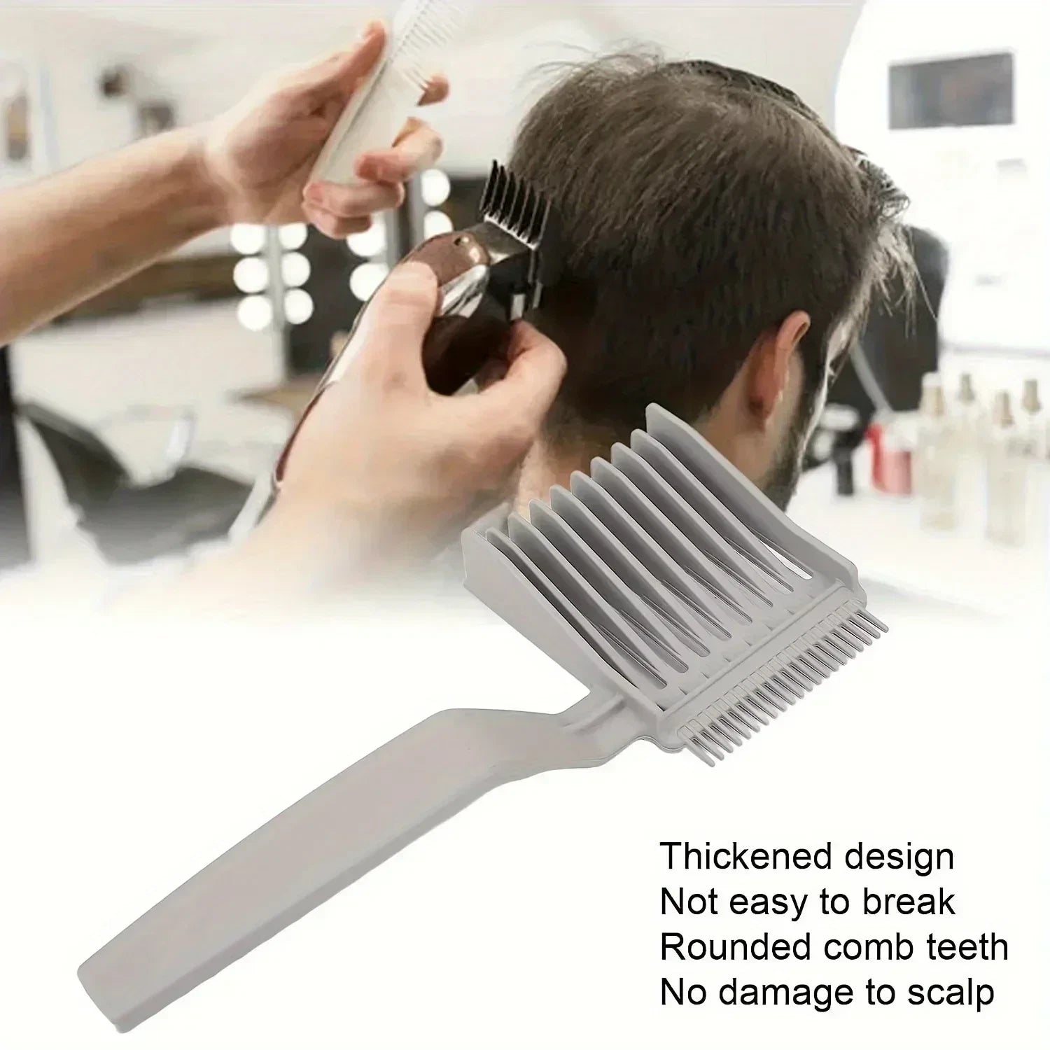 Men’s Hair Clipper Comb Long Handle Beard Trimmer Tool Barber Styling UK