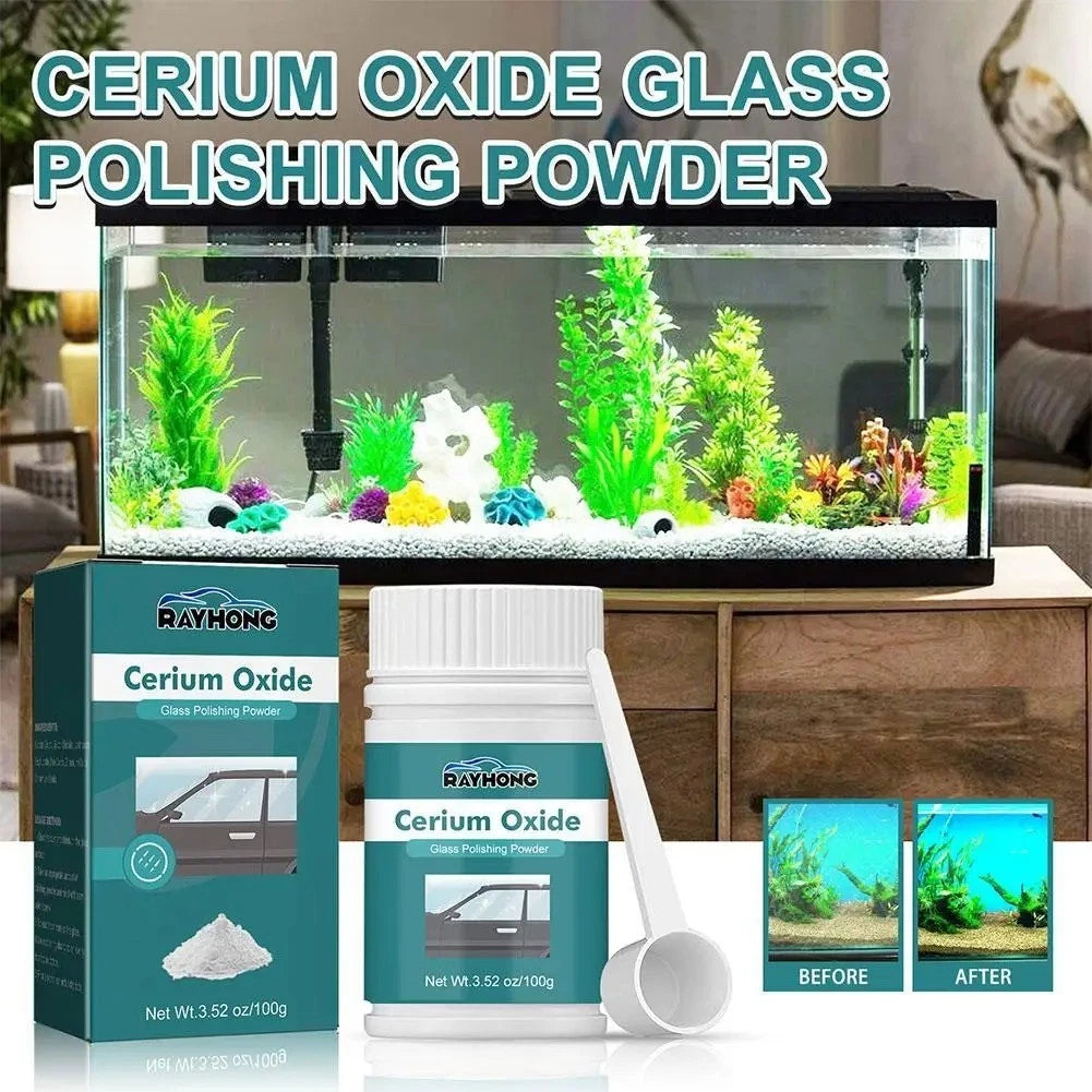 100g Deep Scratch Remover Repair Glass Polishing Kit Cerium Oxide Powder 2025