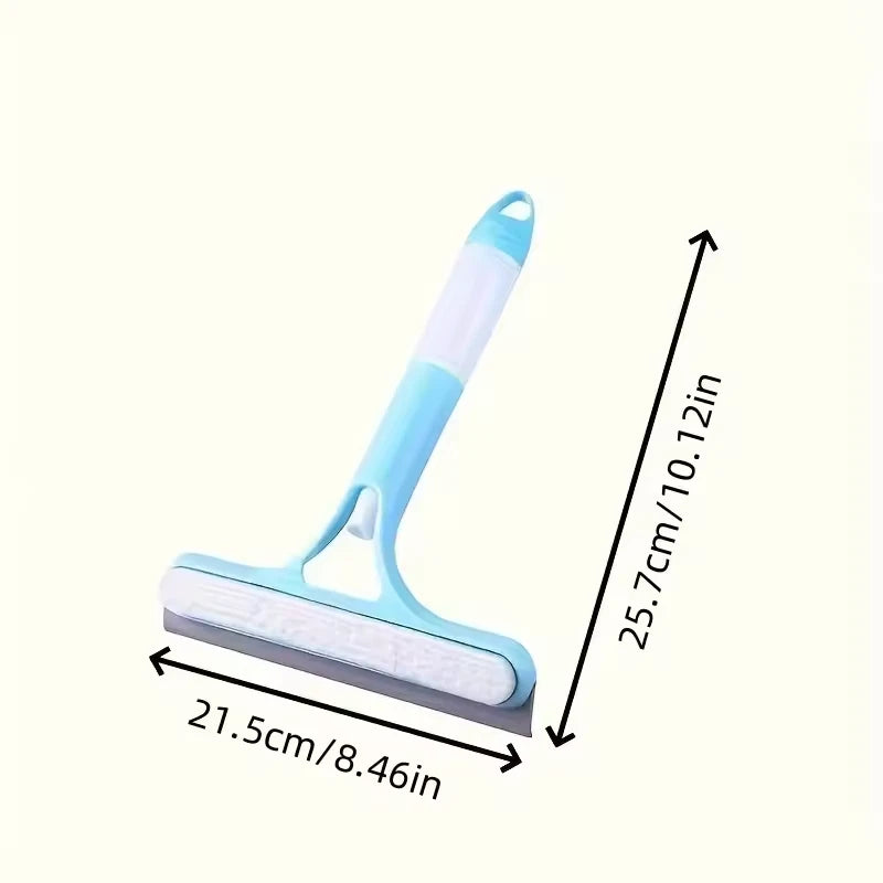 3 in 1 Window Squeegee Blade Shower Screen Glass Wiper Cleaner with Handle