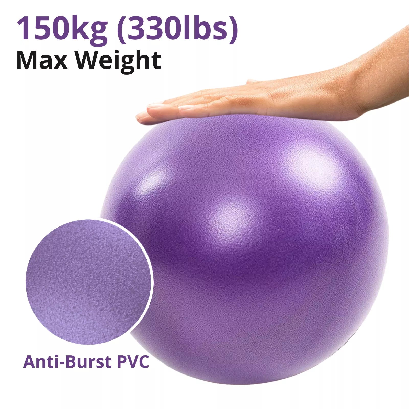 Small Pilates Ball 25cm Anti-Burst Exercise Fitness Pregnancy Workout Swiss Ball