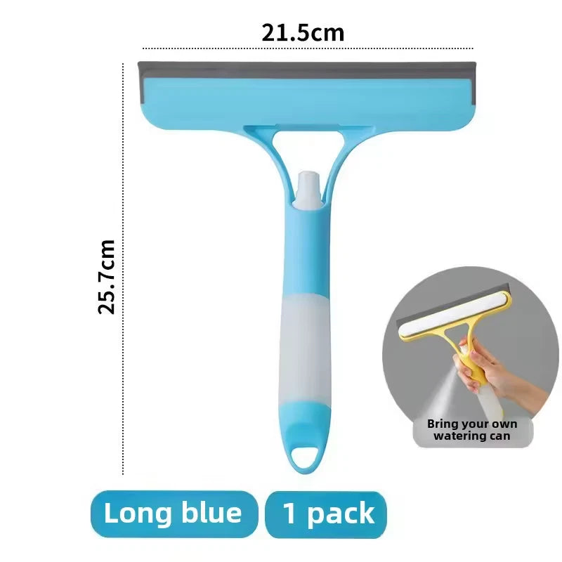 3 in 1 Window Squeegee Blade Shower Screen Glass Wiper Cleaner with Handle