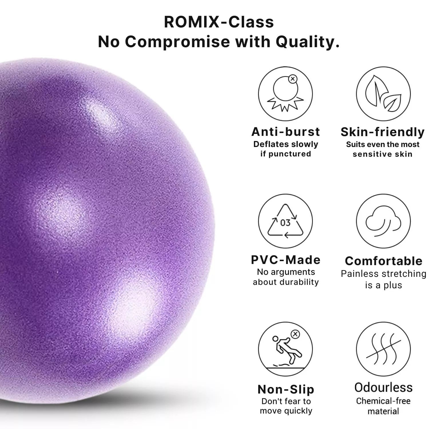 Small Pilates Ball 25cm Anti-Burst Exercise Fitness Pregnancy Workout Swiss Ball