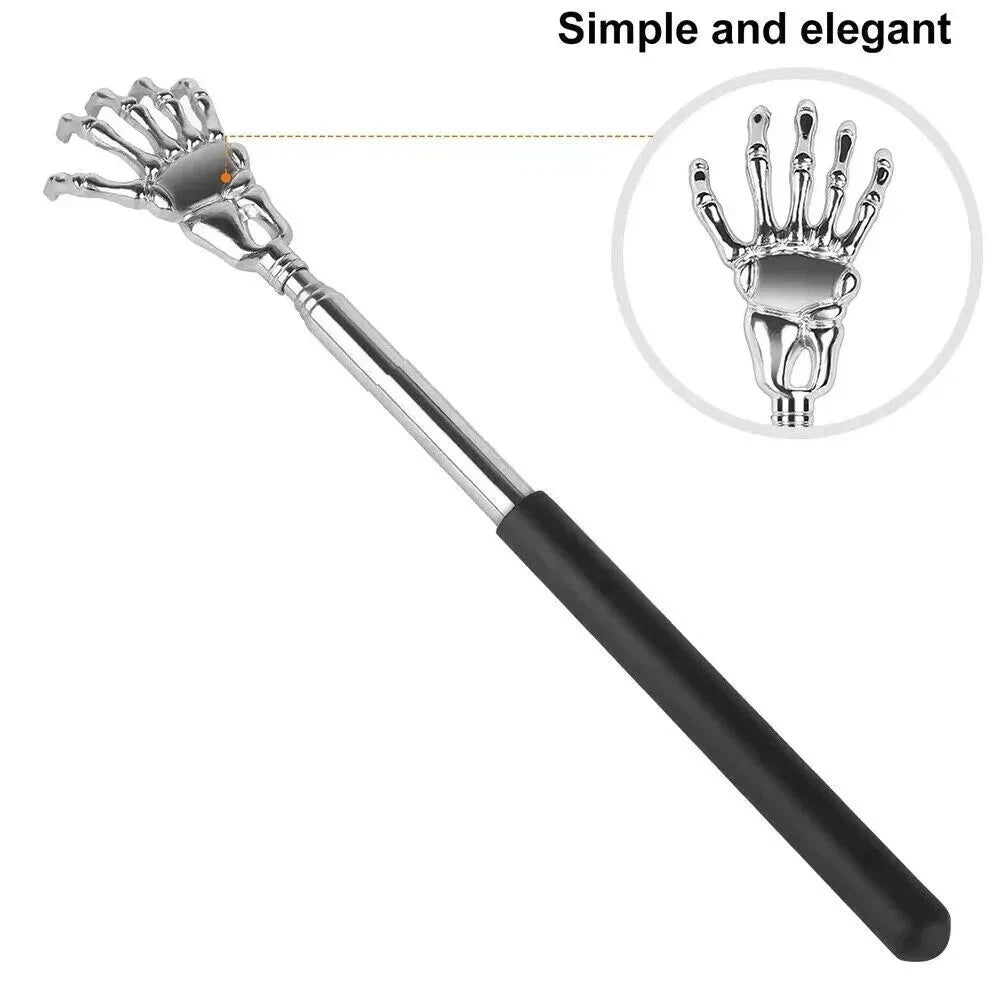 Extendable Back Scratcher Metal Telescopic Eagle Claw Portable Black Massager UK