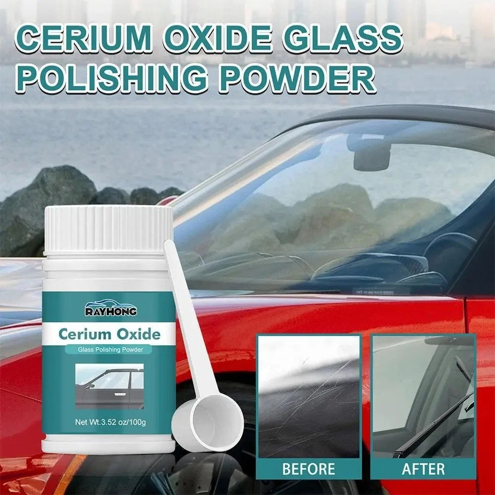 100g Deep Scratch Remover Repair Glass Polishing Kit Cerium Oxide Powder 2025