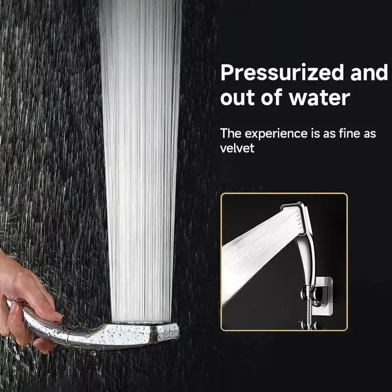 300 Hole Shower Head Square Hand-Held Pressurized Shower Nozzle Unique Bath UK