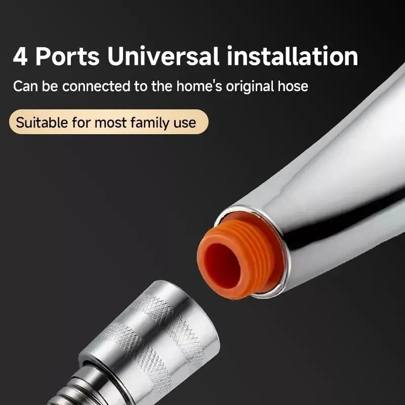 300 Hole Shower Head Square Hand-Held Pressurized Shower Nozzle Unique Bath UK