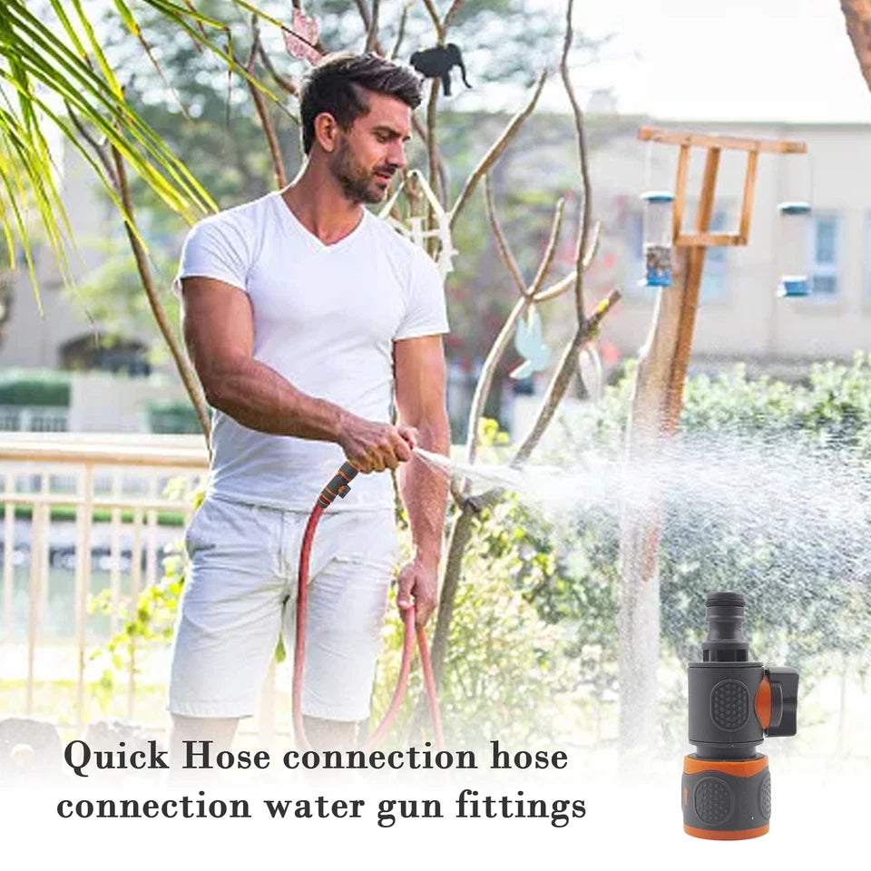 Hose Pipe Connector Water Watering Garden Fitting Spray Hoselock Shut Off Valve